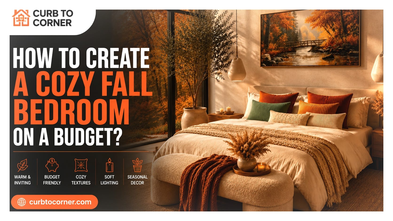 Cozy Fall Bedroom on a Budget
