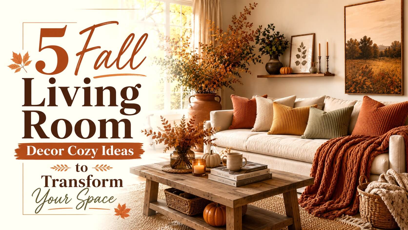 fall living room decor
