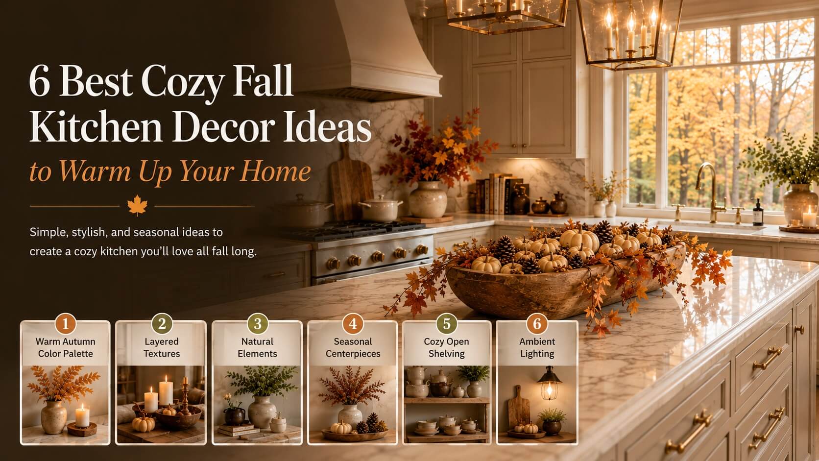 cozy fall kitchen decor ideas