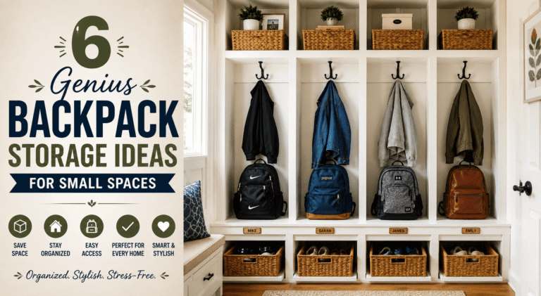 backpack storage ideas